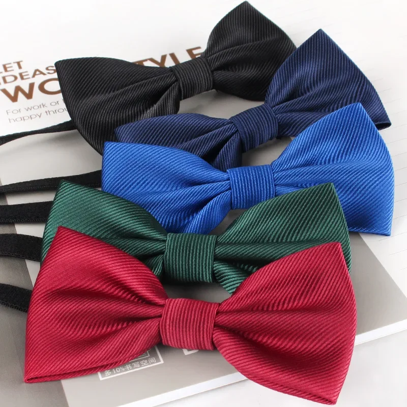 boy trend, baby bow tie, children\'s primary school performance, bow tie, solid color children\'s bow tie, red and black wine