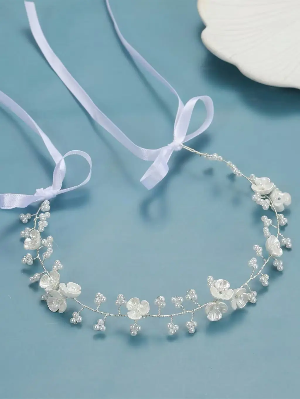 Pearl Flower Hair Vine Headband Hairband For Women Party Bridal Wedding Hair Accessories Jewelry Vine Headband Hairband Gift
