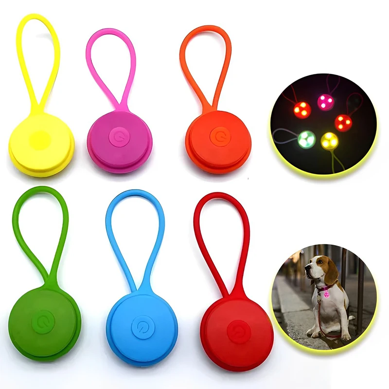 Colorful Silicone Safety Outdoor Signal Lights Waterproof LED Backpack Lights Night Safety Warning Night Running Flashing