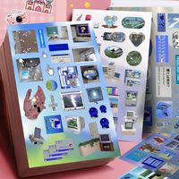 8/16sheets y2k Gen Z Electronic Memories Style Retro Dreamcore Collages Journals Diary Scrapbook Stickers