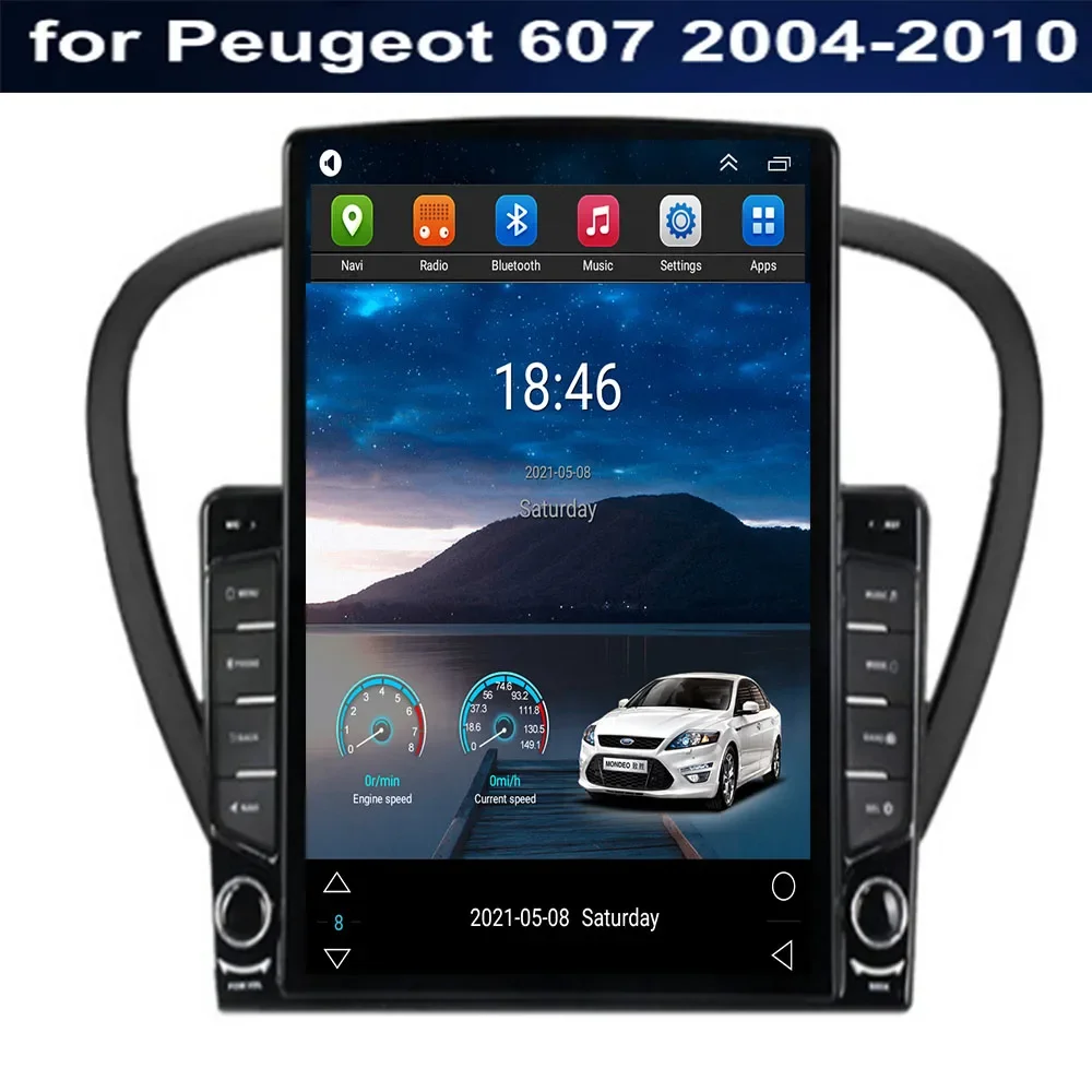 Android 14 para Peugeot 607 2004 - 2010 reproductor Multimedia inalámbrico para coche Android No 2din DVD navegación GPS Mirror Link Wifi