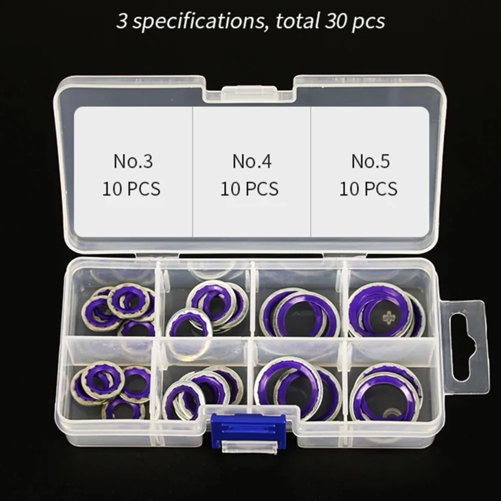 

30PCS Automotive AC Pipe Seals For Mercedes And For Bmw - Engineered To Prevent Leaks In HVAC Systems
