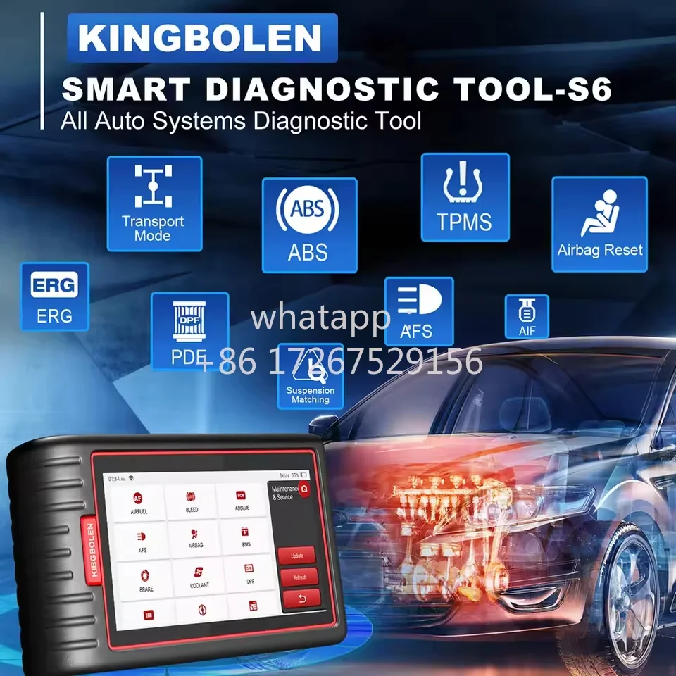 KINGBOLEN S6 OBD2 Scanner Professional Full System OBD2 Diagnostic Tool Car Scanner OBD PK ThinkTool thinkdiag old thinktool