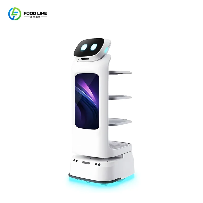 

High Quality Restaurant Waiter Robot Canteen Meals Delivery Robot Autonomous Food Delivery Service Robot