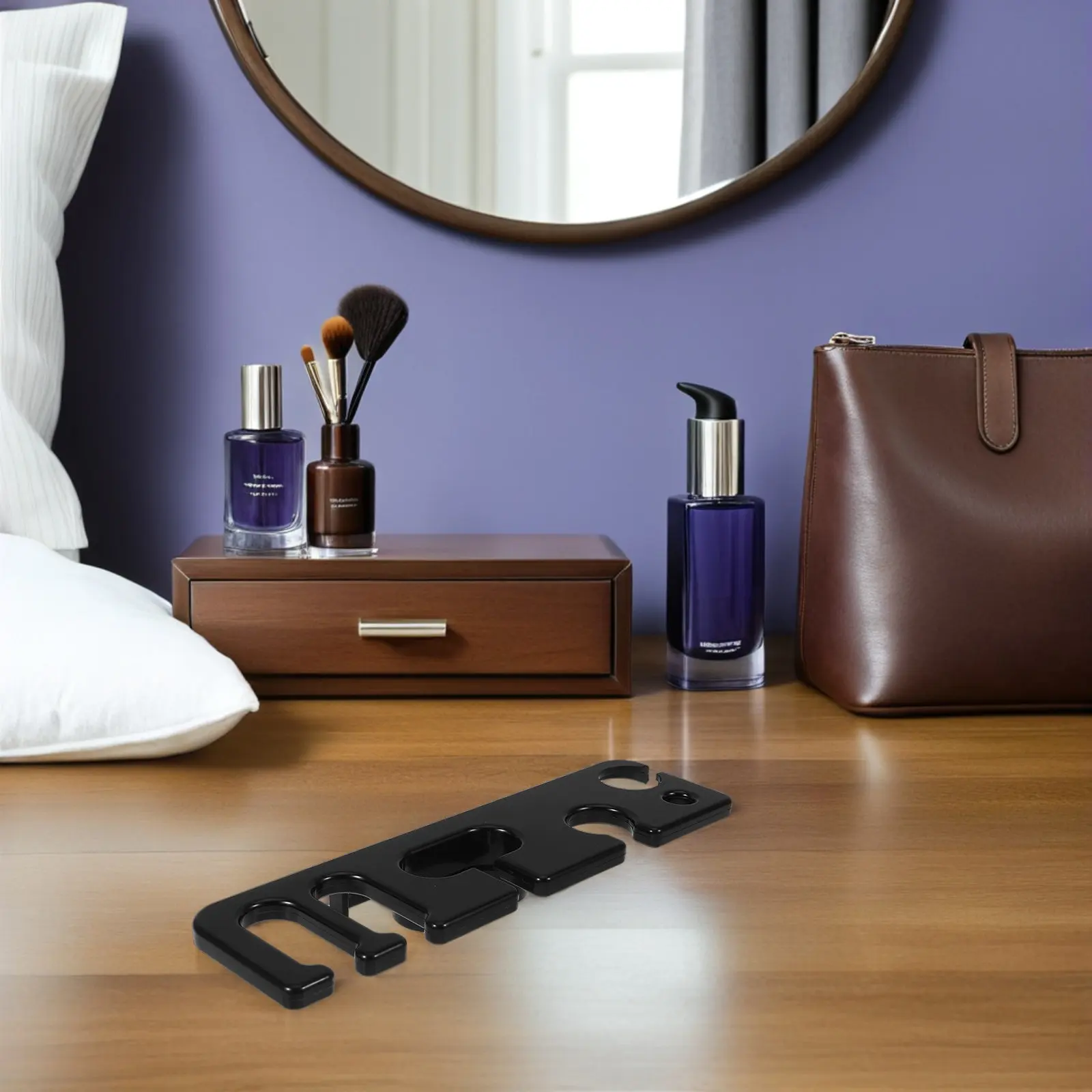 Multifunction Facial Device Holder Compact Wall Equipment Organizer Salon Tool Storage Shelf Adjustable Height Non