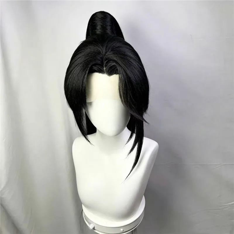 Styled Sage Cosplay Wig Valorant Sage Long Black Hair Heat Resistant Synthetic Wig+Wig Cap Game VALORANT Sage Cosplay Wig