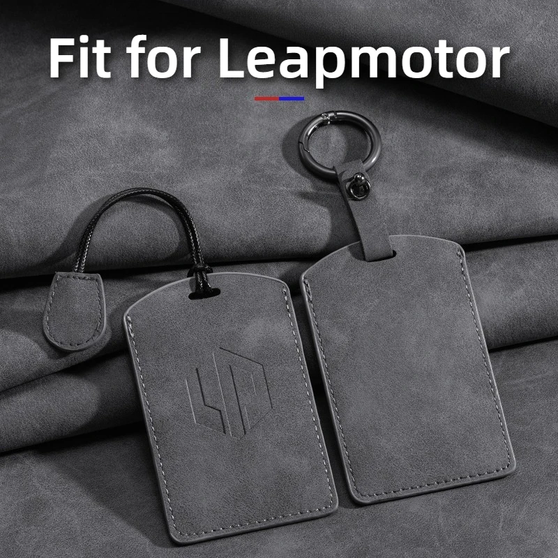 

Fit for Leapmotor C10 Pro C11 C16 Car Key Card Holder NFC Smart Card Case Suede Protective Shell