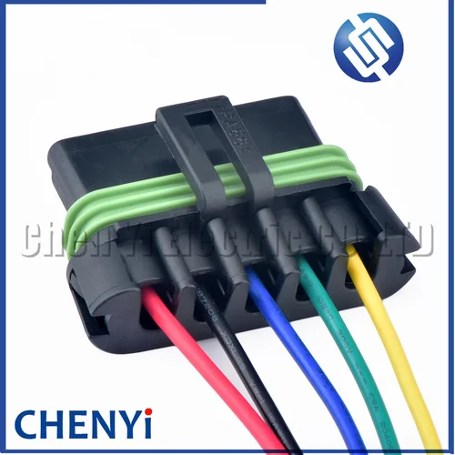 Imagen 2 del producto Conector de resistencia para soplador automotriz de 5 pines, enchufe de arnés de cables para bomba de combustible automotriz 15300030 Para Chevrolet Suzuki Opel GM