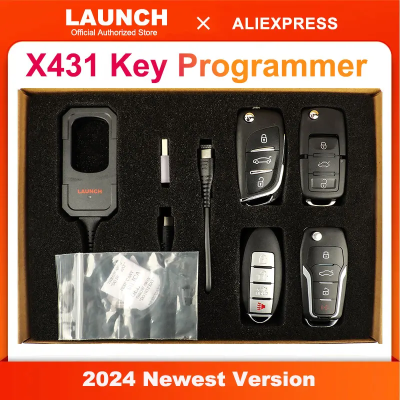 LAUNCH X431 Key Programmer with 4 Chip Keys IMMO Programming Tools work with X431 IMMO ELITE/PLUS/PAD V...