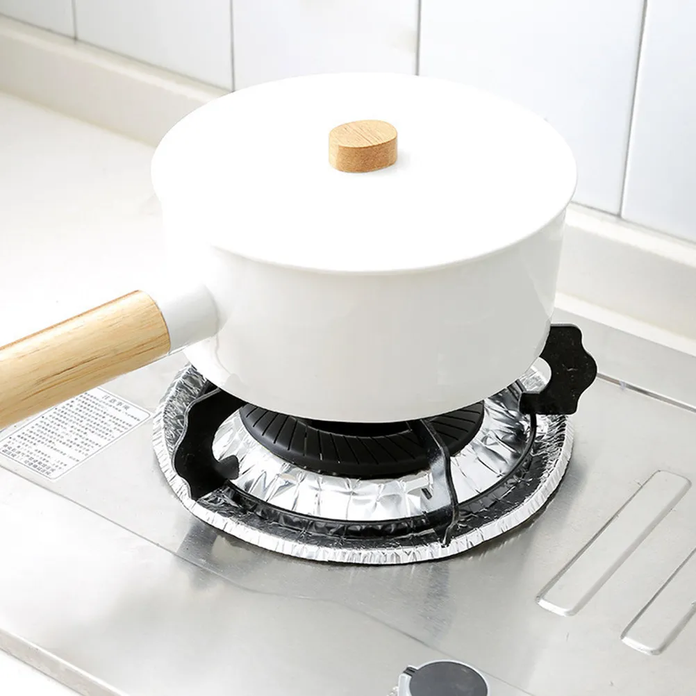 

100 шт. термостойких круглых накладок для конфорок газовой плиты, защита для плиты, сохранение чистоты и порядка, для ежедневного использования