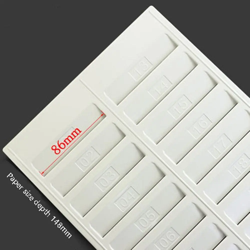 

24-слотовая стойка для карт времени, настенный пластиковый регистратор посещаемости, подвесное отверстие, двухрядный органайзер для карт времени, держатель для склада