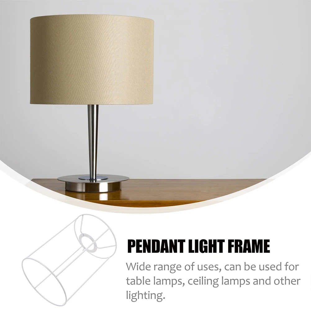 

Sturdy Metal Lampshade Frame 14 26cm Supplies for Table Desk Lamps Decorative Light Accessories Modern Office