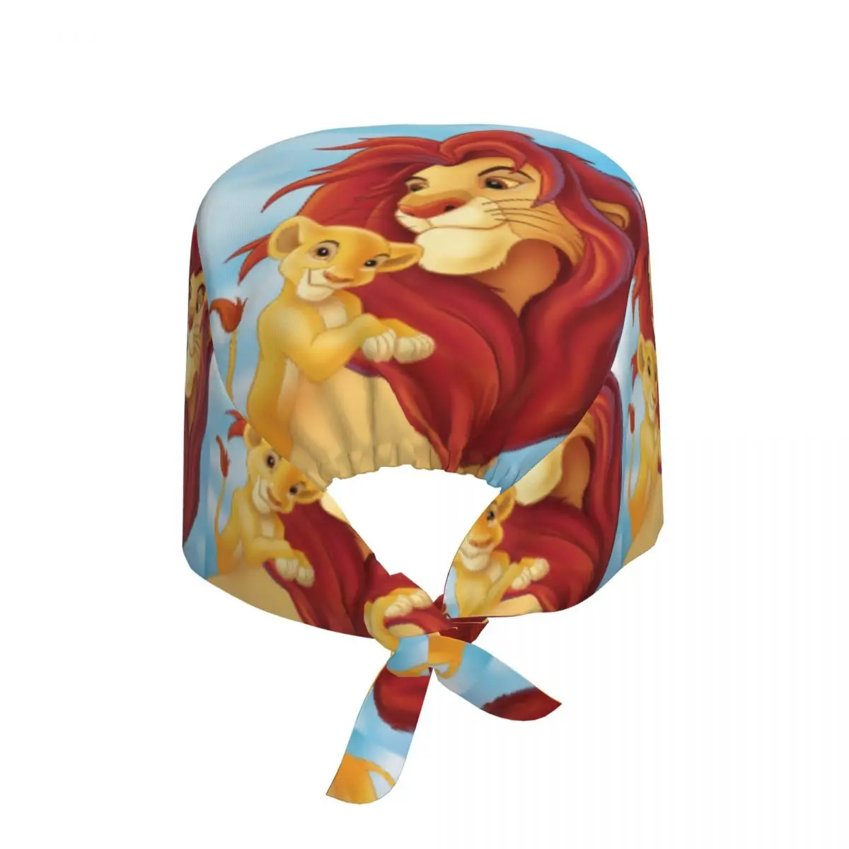 Custom King Lion Simba Medical Staff Scrubs Hat Unisex Hakuna Matata For Chef Hat Scrub Caps