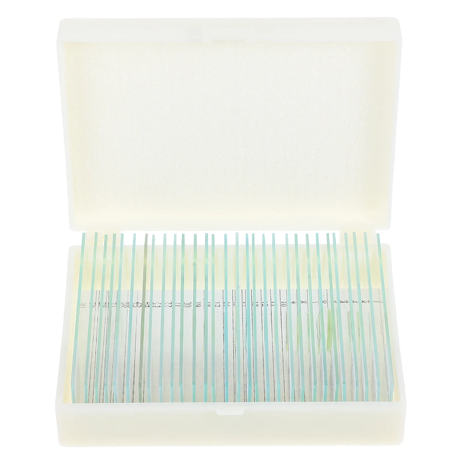

30Pcs Lab Optical Microscope Slides Clear Glass Specimens for Biology Education Scientific Research Microscopy