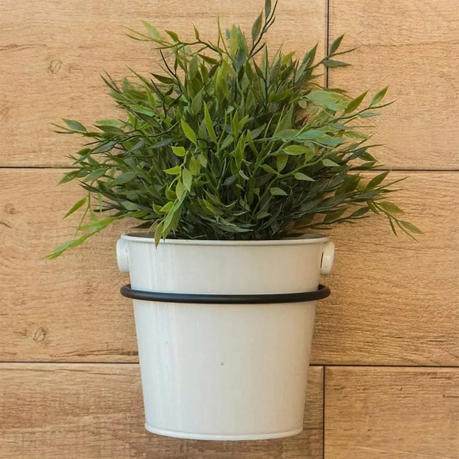 3Pcs 6-Inch Circular Flower Basket Bracket, 90° Rotation Wall-Mounted Planter Ring, Plant Pot Holder