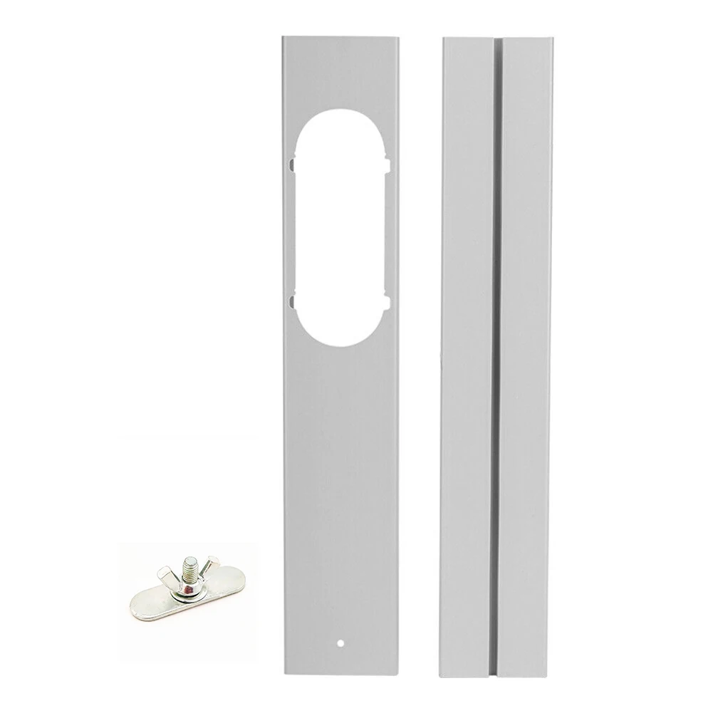 

2/3pcs Air Conditioner Plates Adjustable Portable Air Conditioner Block Plate Parts For Window Slide Kit With Screws