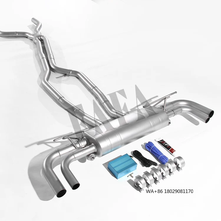 

For 985 3.0T 4.8T Car Exhaust System Middle and Rear Section Electric Valve Muffler Performance Exhaust Pipe