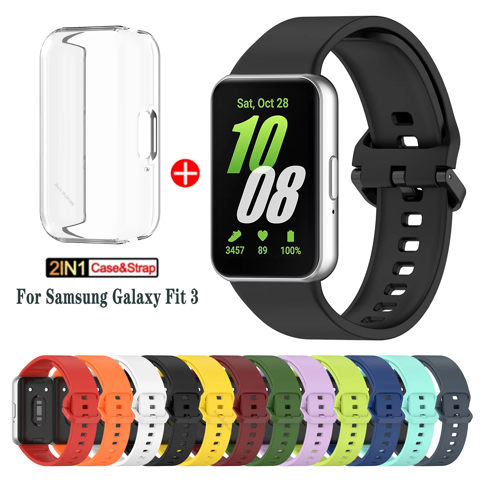 Silikon armband für Samsung Galaxy Fit 3 Uhren armband Sport armband für Samsung Galaxy Fit3 Band Ersatz zubehör