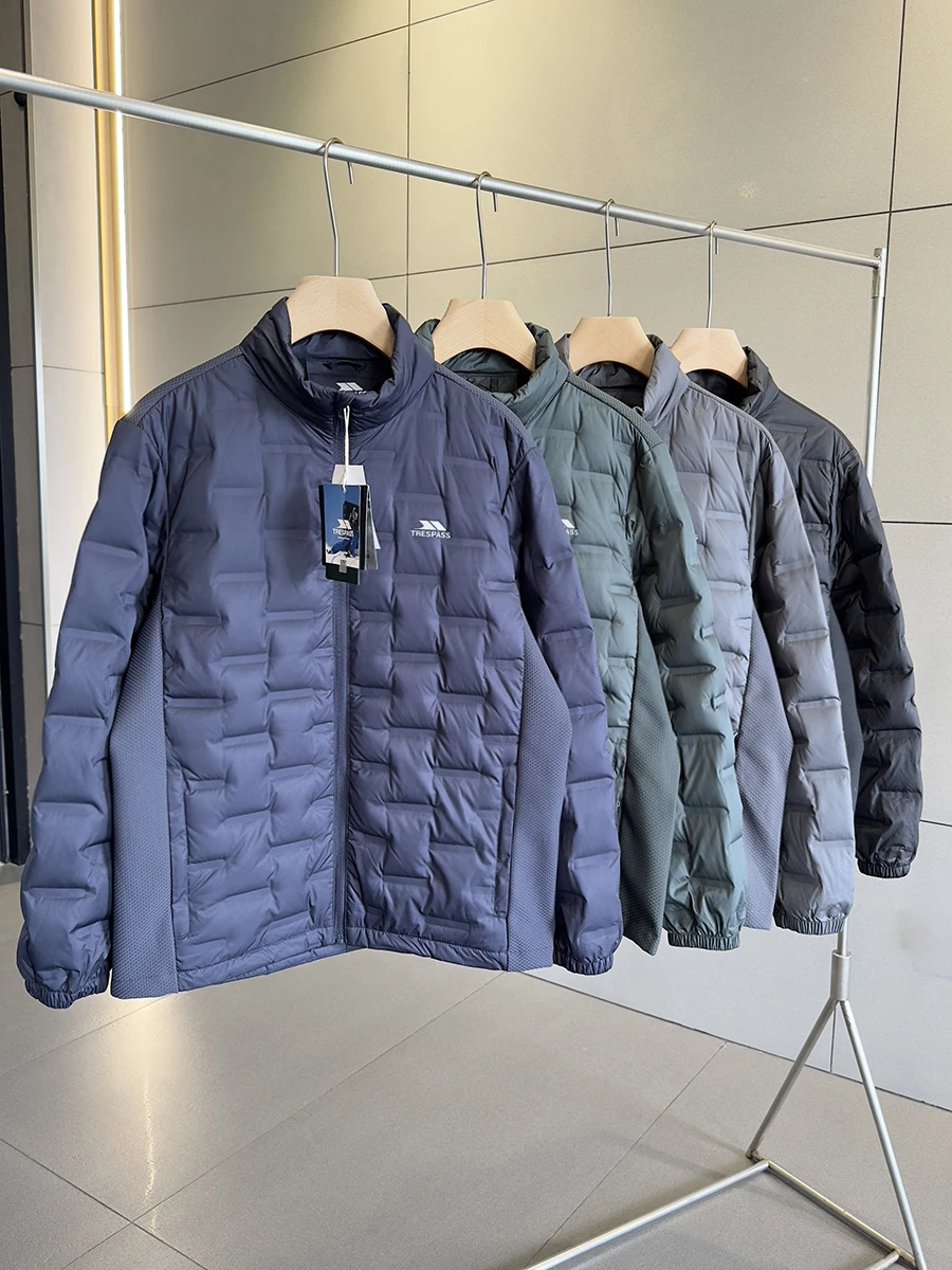 Kastinger Men's down Jaet Lightweight Outdoor Sports Function Splicing Sle Sl Glue Warm Casual Faion Urban Youth