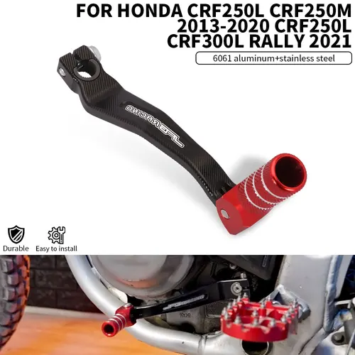Imagen 1 del producto Palanca de cambio de marchas para motocicleta, Pedal de palanca de freno de aluminio CNC para Honda CRF250L CRF250M 2013-2020 CRF250L CRF300L RALLY 2021
