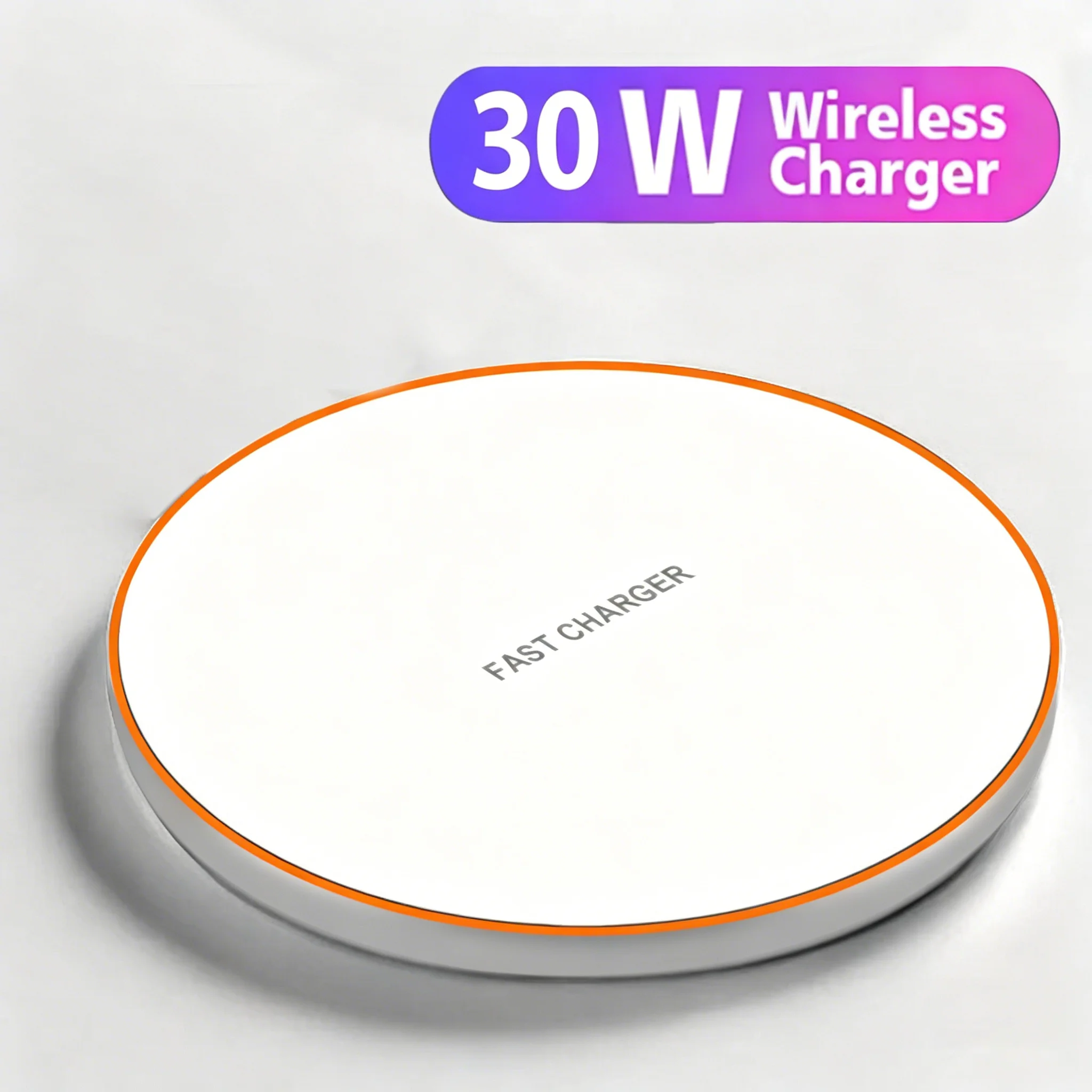 30W Fast Wireless Charger, Compatible with iPhone 17/16/15‑12 Pro Max, Samsung S25‑S20, Huawei, Xiaomi & Google Pixel