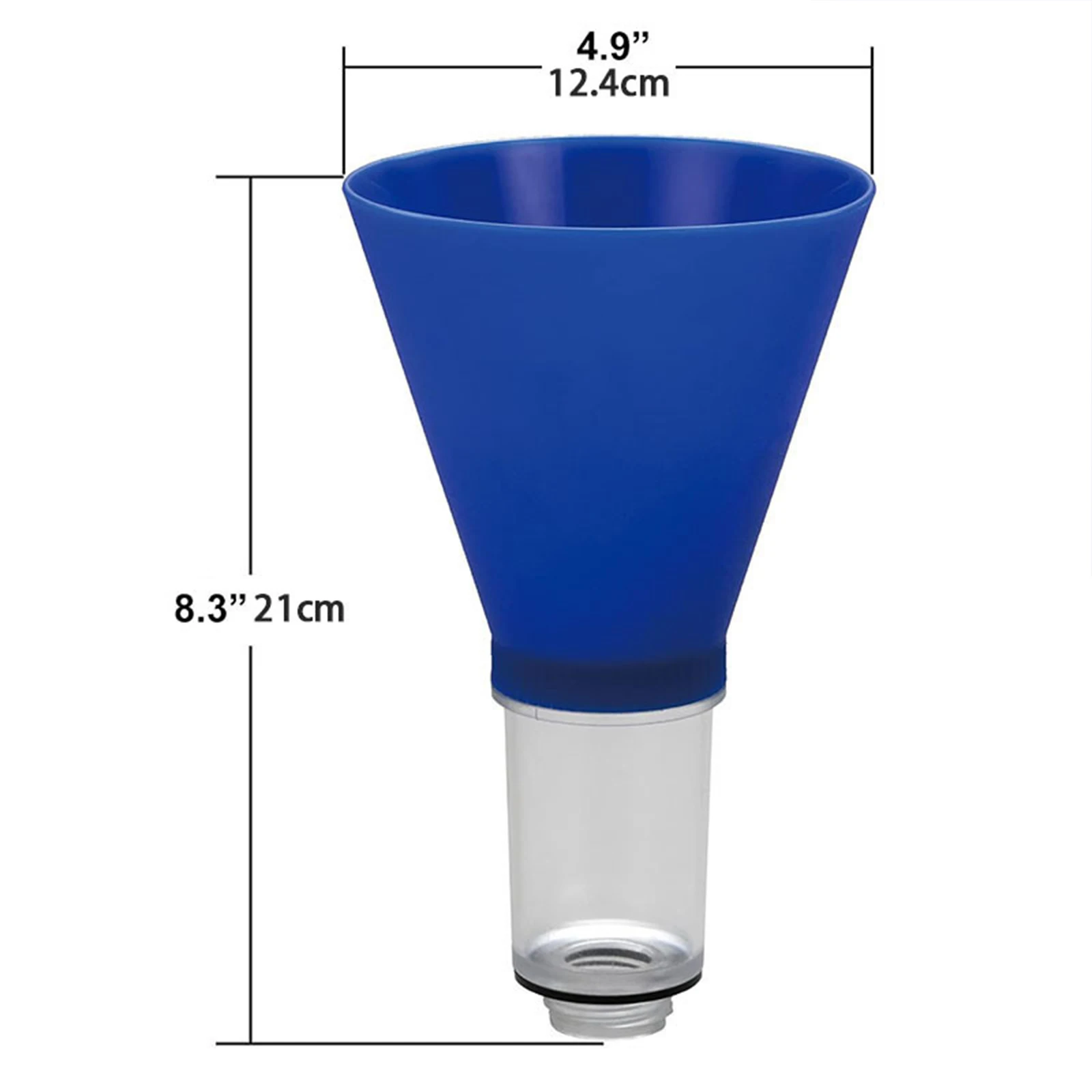 Engine Oil Funnel with Threaded Vehicles Fast Easy Oil Change for Honda Locking Funnel Tool Fast Easy Oil Change  21x12.4cm