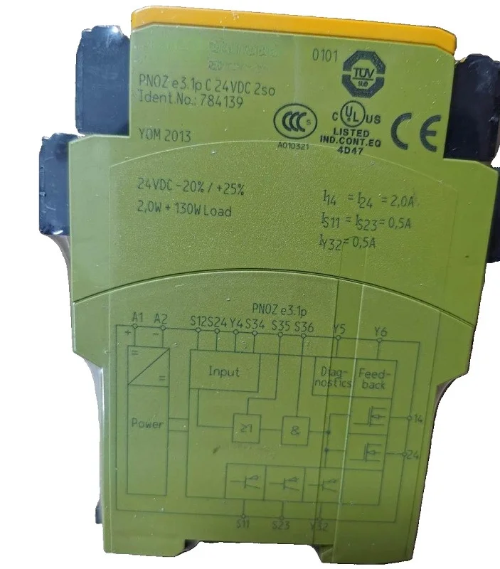 

New For Pilz PNOZ e3.1p C 24VDC 2so 784139 Safety Relay Module