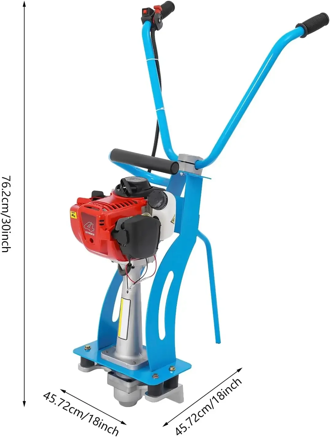 

NEW 4Stroke Gas Concrete Wet Screed,35.8CC 900W Commercial Power Screed Vibratory Screed Gas Power Vibrating Concrete