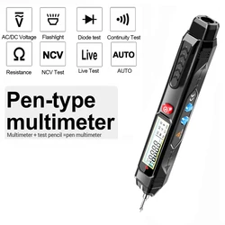 Smart Digital Multimeter Non Contact Voltage Detector Pen Auto Range Resistance NCV High Precision Multimetro Voltmeter Tester