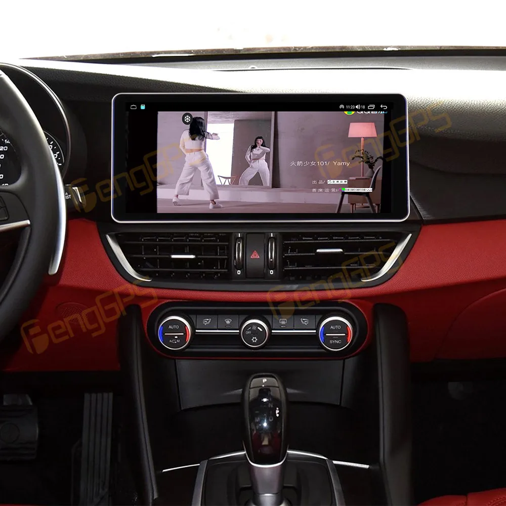 12,3-Zoll-Bildschirm Autoradio für Alfa Romeo Giulietta 2017-2018 Android GPS-Navigation Multimedia-Video-Stereo-Empfänger Haupteinheit