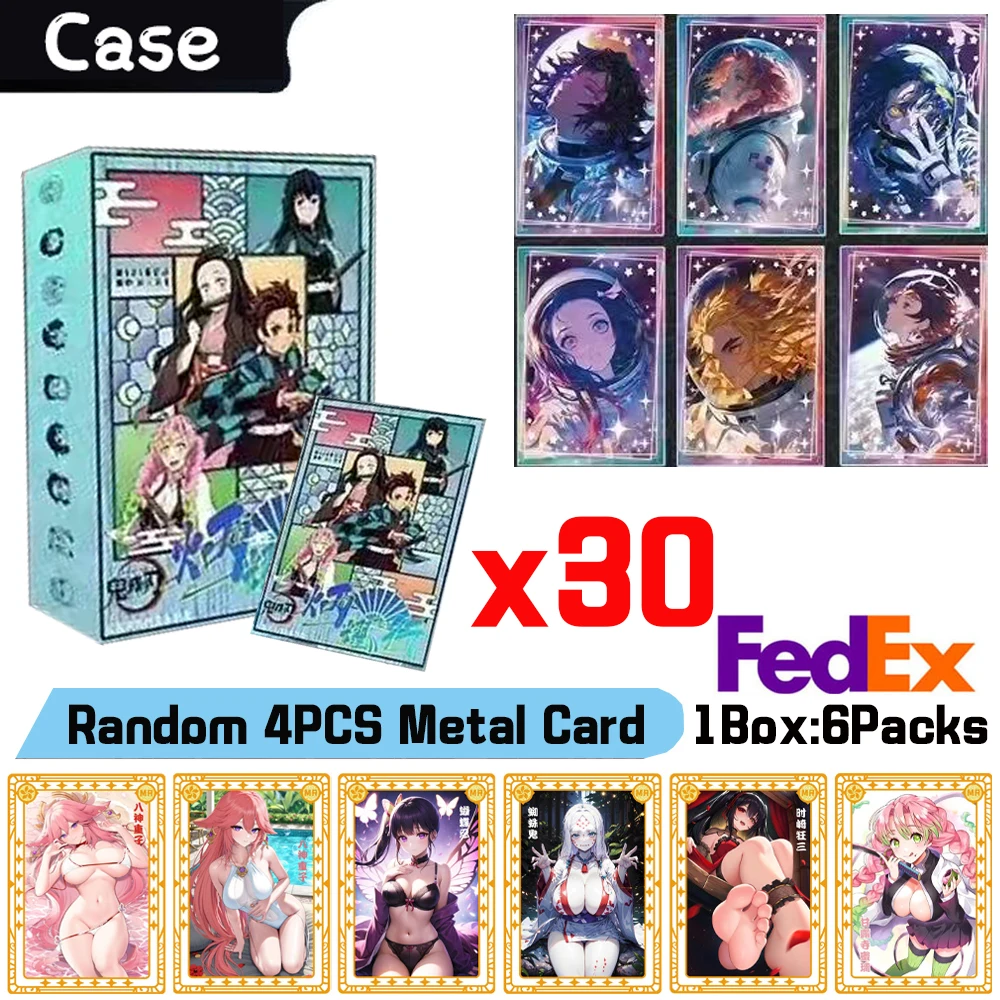 Wholesale 1case Demon Slayer Cards Anime Character Wedding Style Limited Card Toy Children Birthday Gifts