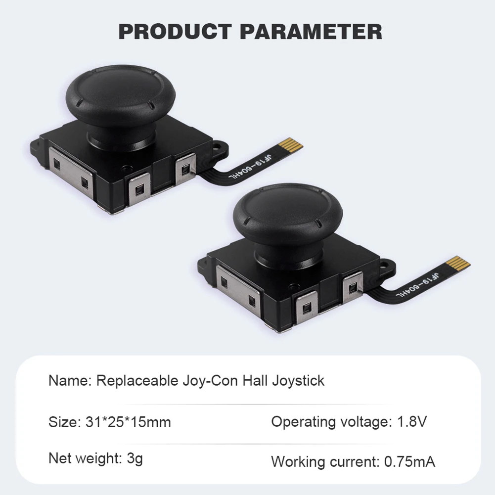 استبدال عصا التحكم التناظرية ThumbStick زر وحدة للتبديل OLED التبديل لايت Joy-on تحكم اليسار/اليمين عصا التحكم التناظرية