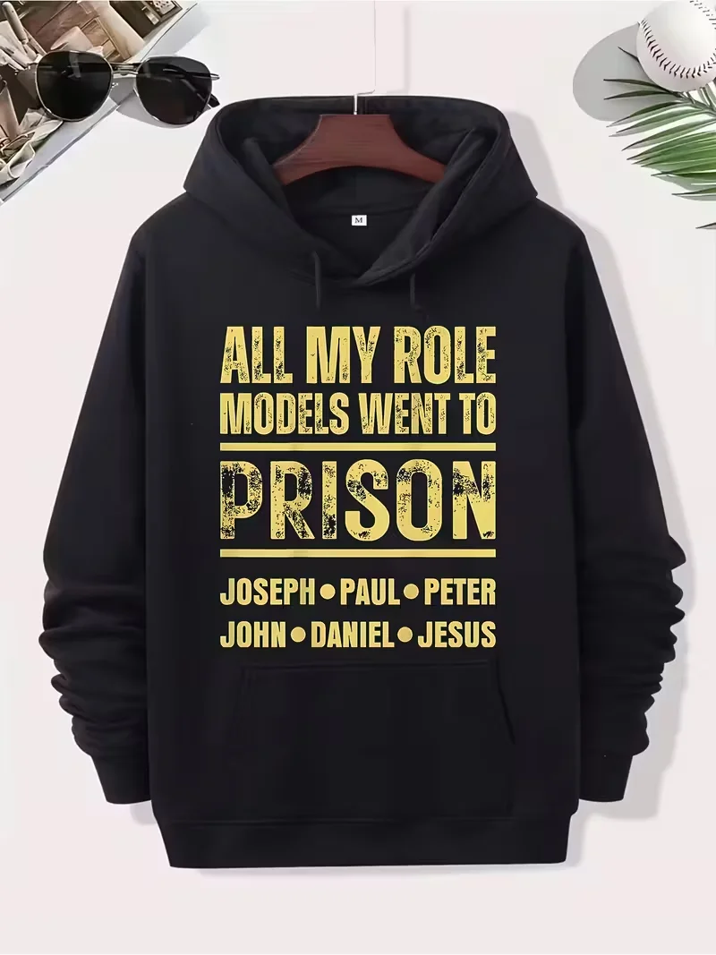 

1 шт. свитер с капюшоном для мужчин - повседневный пуловер, свободная посадка, зимняя теплая толстовка для холодной погоды, свитер с капюшоном, распродажа