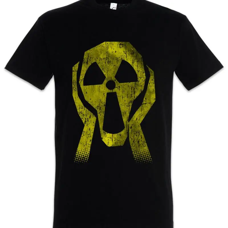 Radioactive Face T-Shirt Radiation Caution Danger Nuclear Power Screm Station