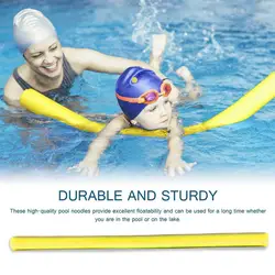 Solid Color Swimming Aid Foam Noodles Strong Buoyancy Swim Pool Water Float Stick Bendable Floating Tubes For Children Adults