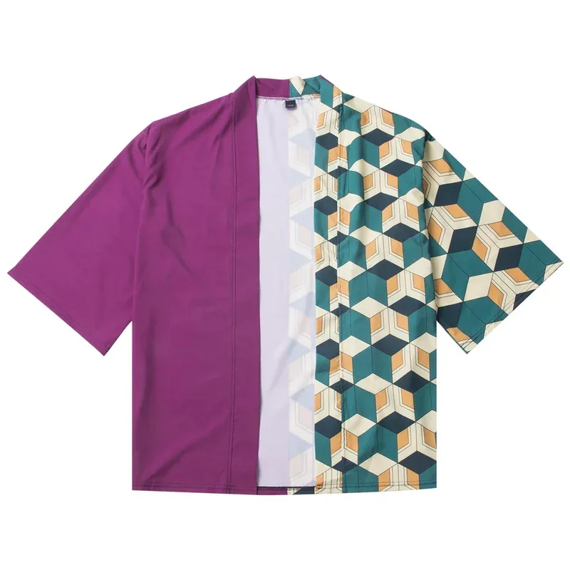 Demon Slayer Kimetsu no Yaiba 3D Printing Japanese Anime Kimono Haori Yukata Cosplay Women/Men Summer Casual Cool Streetwearx,5;