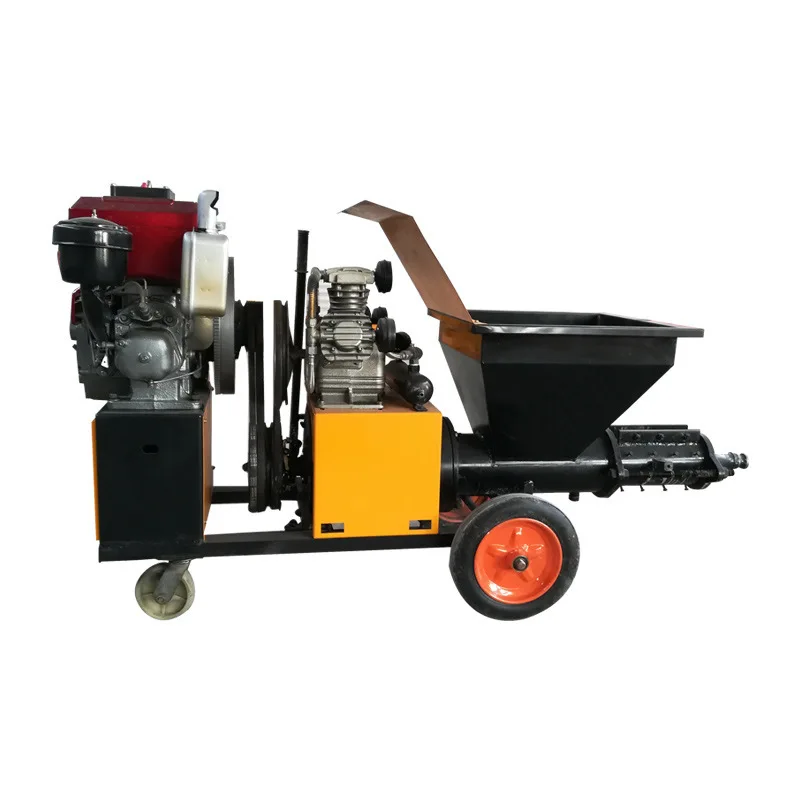 

The New Listing Cement Sand Plaster Spray Mesh Automatic Rendering Finishing Construction Wall Plastering Machine China Price
