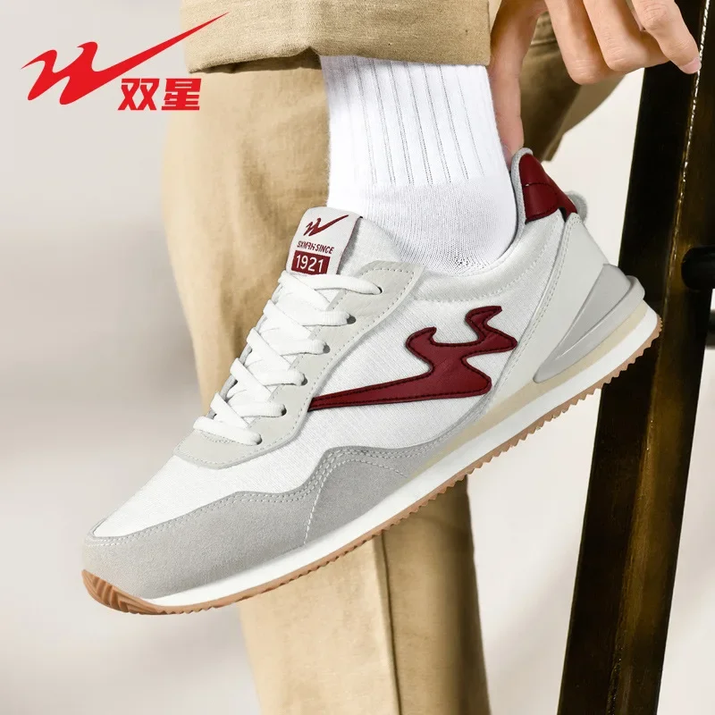 

Men Outdoor Sports Casual Sneakers Round Toe Comfortable Breathable Mesh Shock Absorbing Sole Daily Working Walking Casual Male