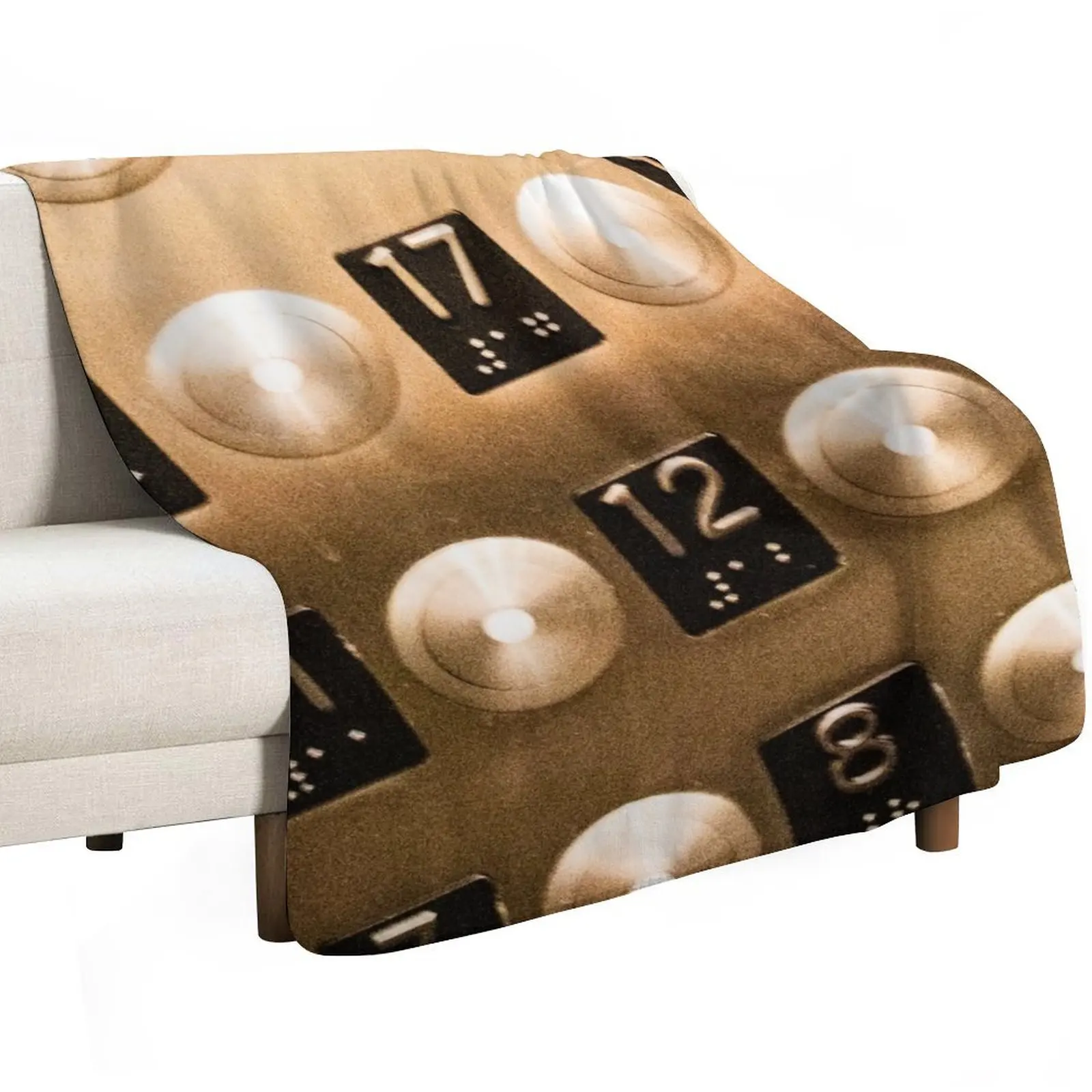 Elevator Buttons Throw Blanket Furrys Luxury Designer Bed Blankets For Baby Blankets Sofas Of Decoration Bed covers Blankets