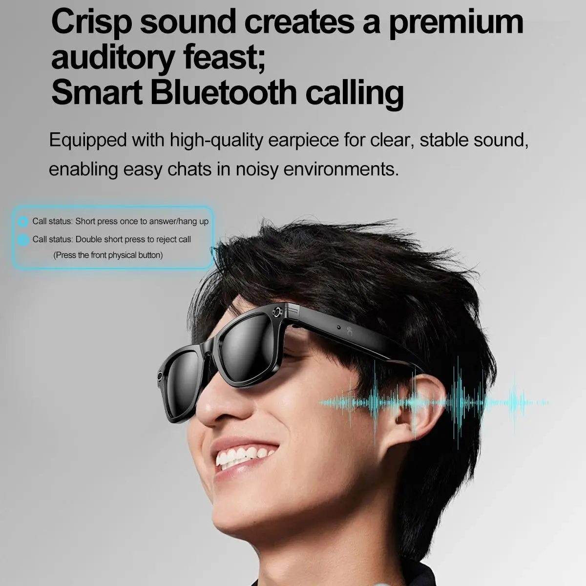 

AI smart glasses with HD anti-shake photo taking video recording voice call translation glasses recognition AI translation glass