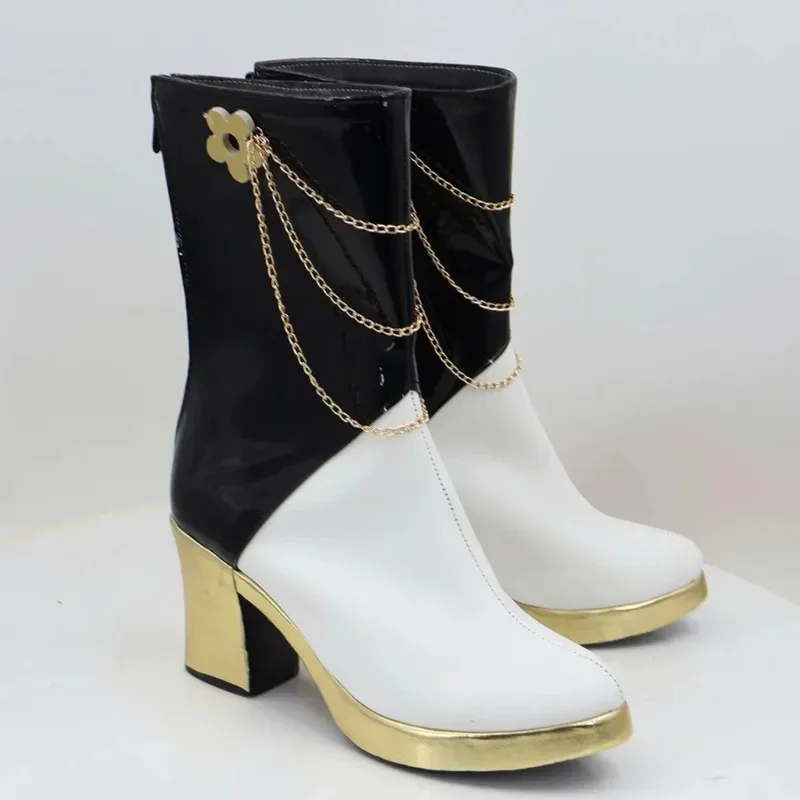 

Kpop Demon Zoey Rumi Mira Cosplay Boots Heavy Hunters Cyber Metaverse Gothic Futuristic Performance Shoes Palcox;2,f