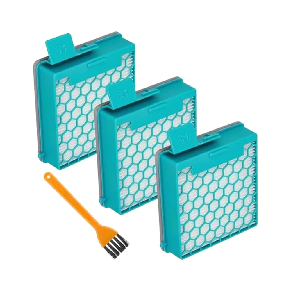 4Pcs High Efficiency Filter Set For Miele Cat 11169285 Vacuum Cleaner Replacement Kit With Dust Cleaning Brush Tool