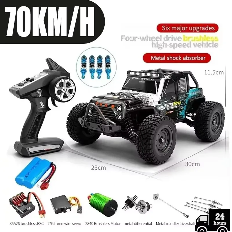 

1:16 4WD Off-Road Drift RC Car SCY-16103PRO | Бесщеточный двигатель 70 км/ч | Матовый двигатель 50 км/ч | Дистанционное управление 2,4G