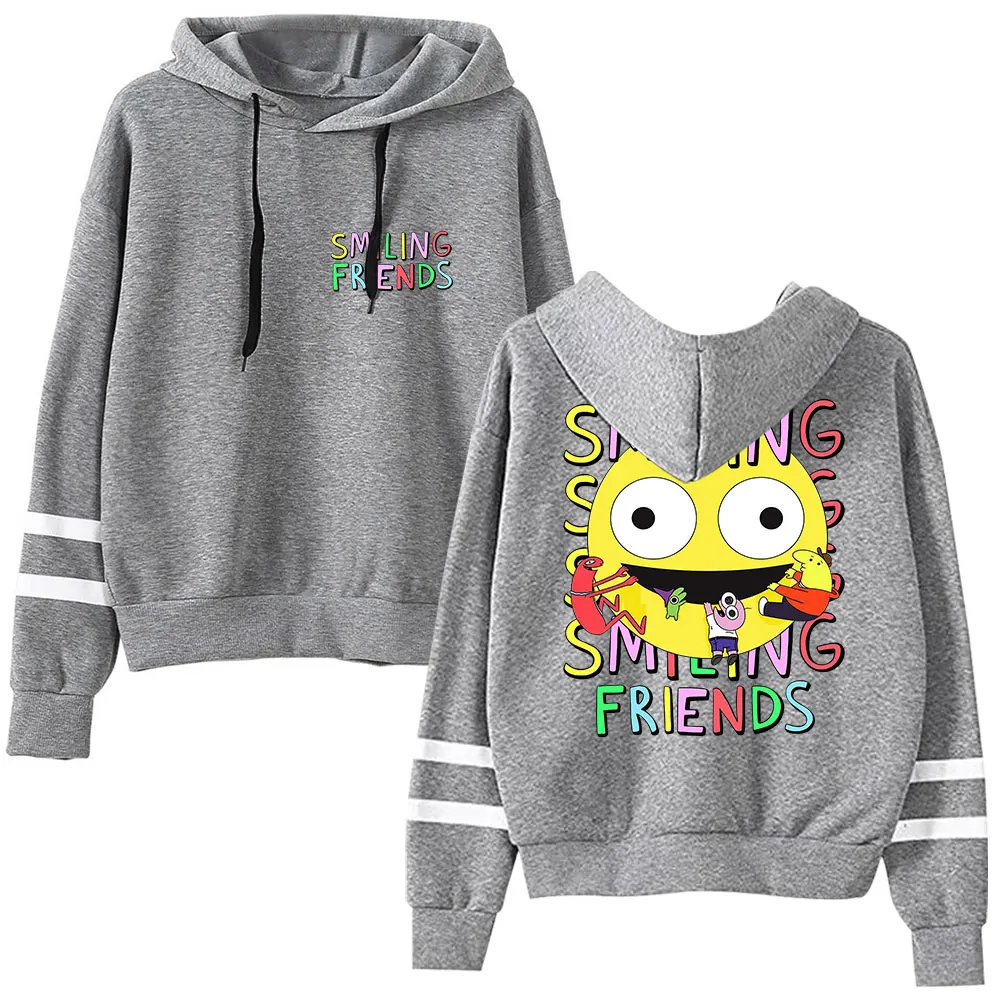 Smiling Friends Alan & Gleb Friends Hoodie Vintage Merch Hooded Women Men Fashion Casual Streetwear Pullover Sweatshirt Clothes 