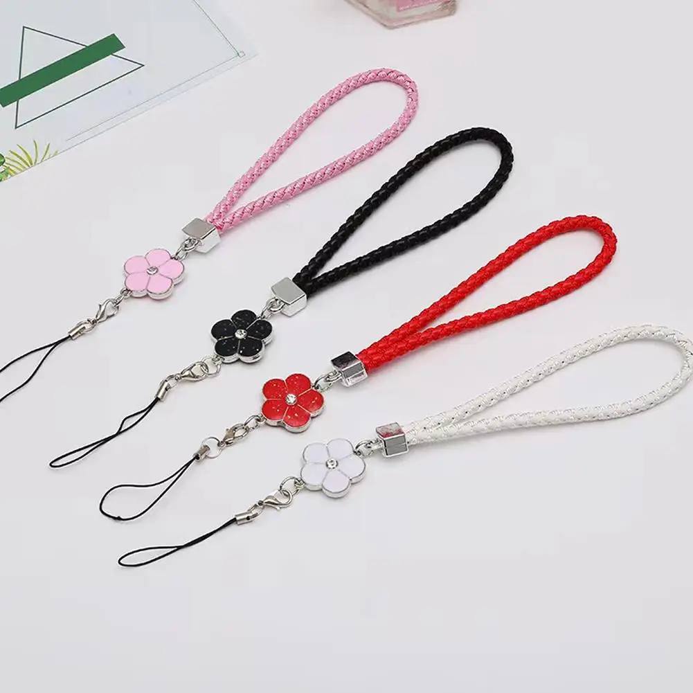 

Mobile Phone Lanyard Strap Universal Plum Blossom Pendant For 15 Pro Hand Straps Anti-lost Wrist Rope Z1M3