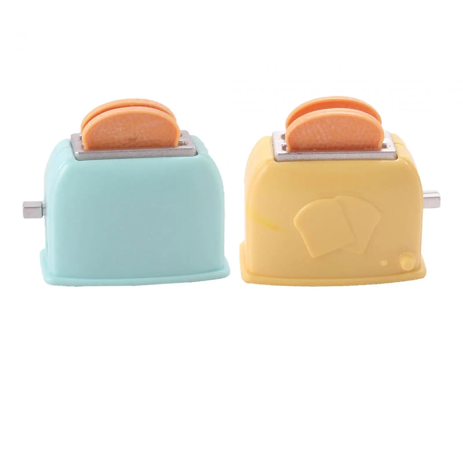 Dollhouse Bread Toaster, Miniature Breakfast Bread Toaster, Classic Style,