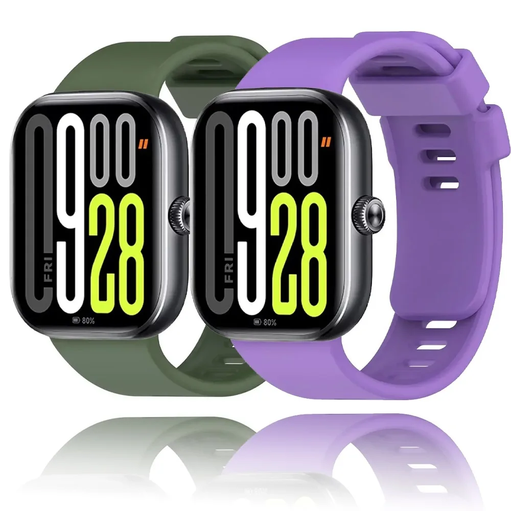 Sport-Silikonarmband für Redmi Watch 5 4, Smartwatch, bequem, atmungsaktiv, austauschbares Band für Xiaomi Band 9 8 Pro-Zubehör