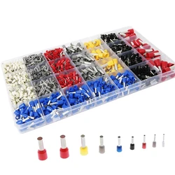 1400 Piece Wire Ferrule Connectors Kit As Shown Plastic+Metal Nylon Insulated Pin Cord End Connectors