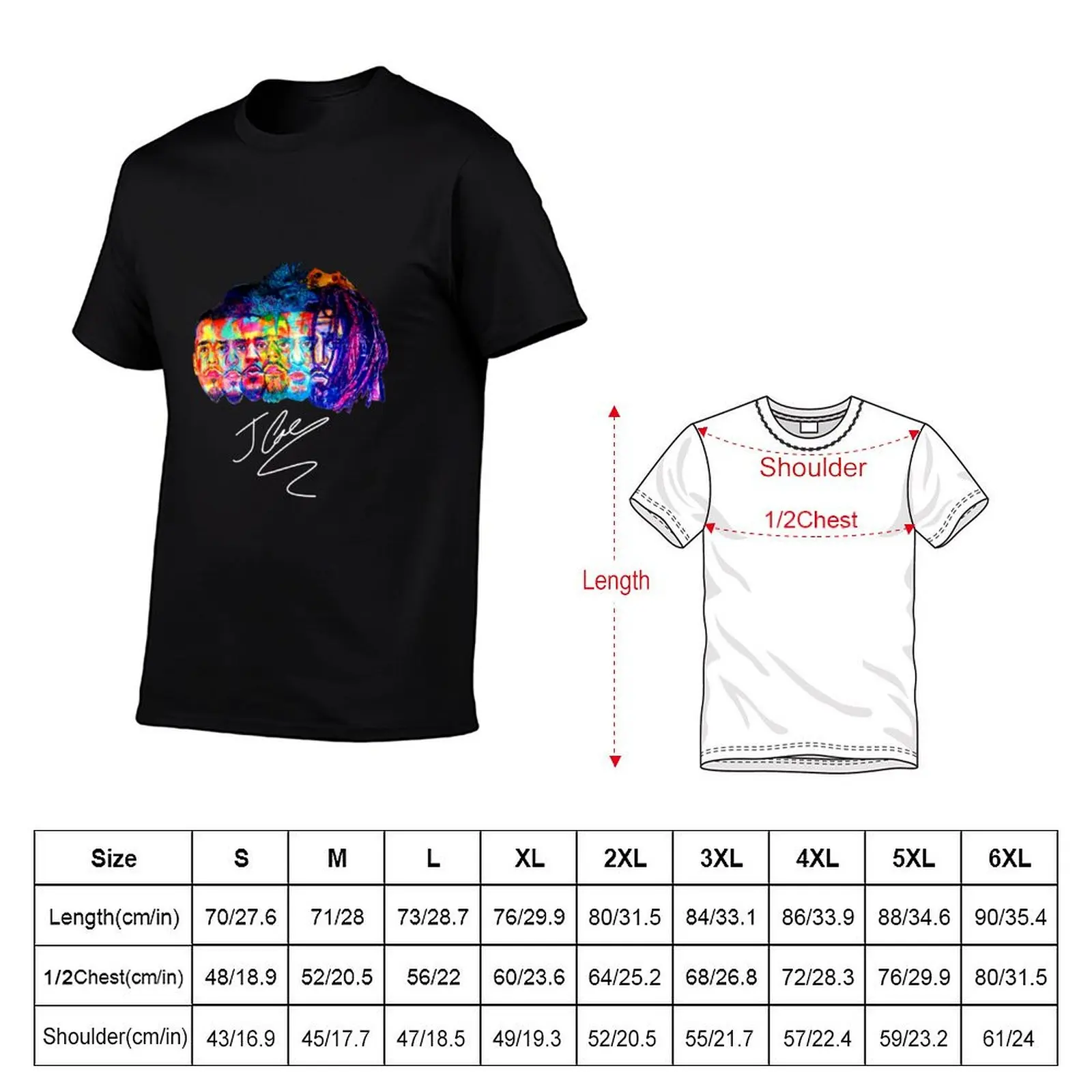 j cole classic art T-Shirt fashion shirts graphic tee shirt mens shirts graphic tee