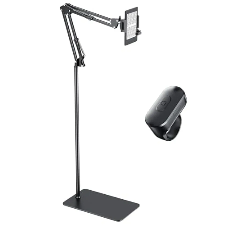 

Подставка для планшета на пол для чтения Kindle в постели с кольцом для перелистывания страниц, держатель для планшета без помощи рук, аксессуар для Kindle